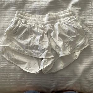 White lululemon shorts